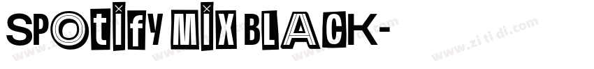 Spotify Mix Black字体转换